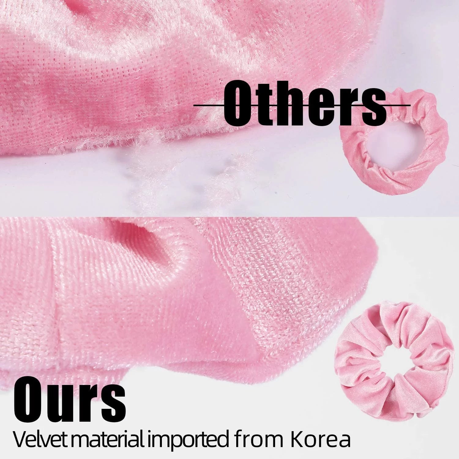 Velvet Scrunchies for Thick Hair, Hair Scrunchies for Women and Girls, Big Scrunchies for Ponytail Holder, with Storage Bag, 20 Pcs